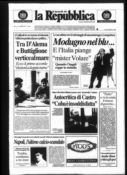 Il lunedì de La repubblica